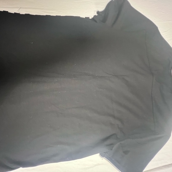 KARL LAGERFELD PARIS MEN’S STRIPE POLO SHIRT. SIZE LARGE (SEEMS TO BE SMALL). - Picture 14 of 15